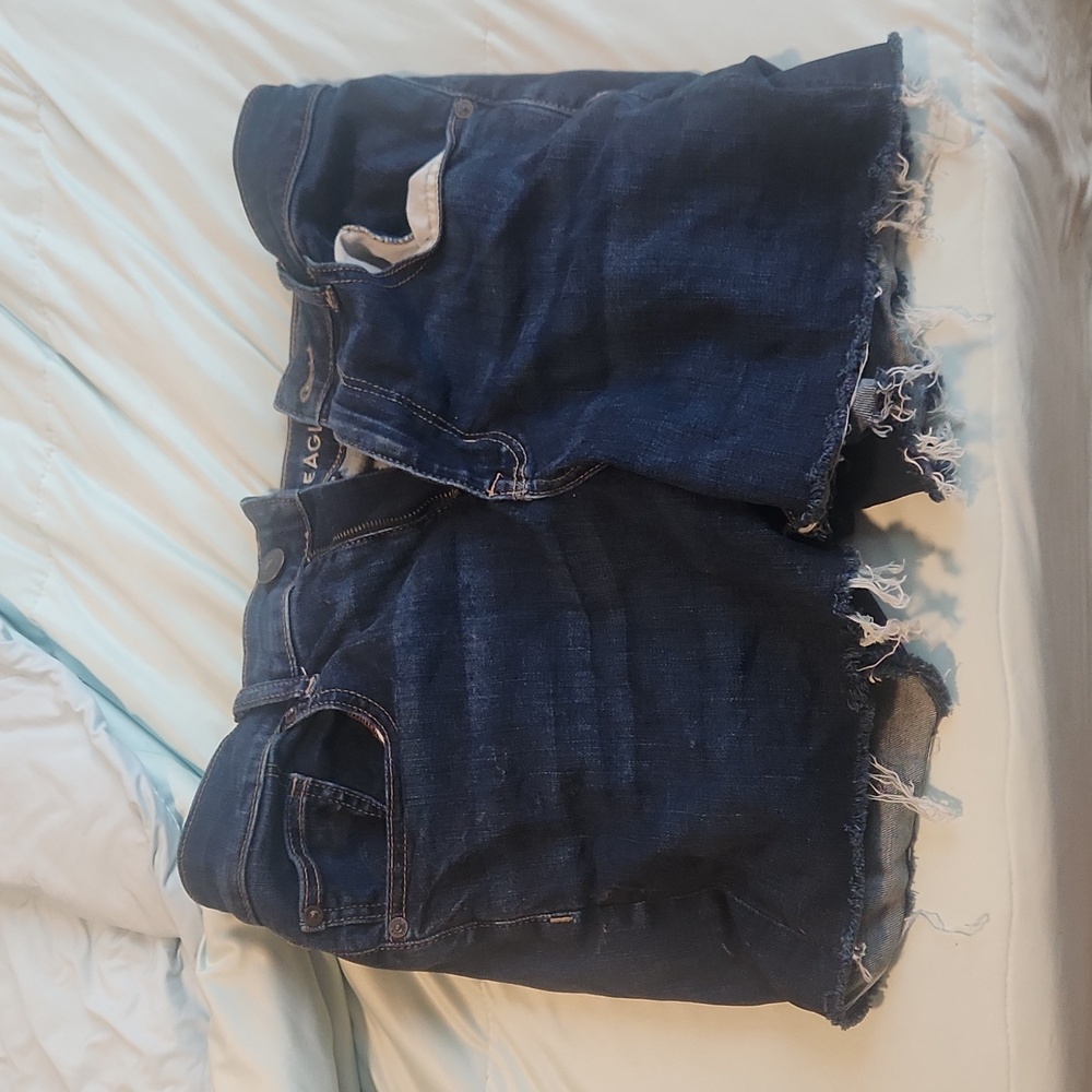 Ae high rise next level Stretch Jean shorts